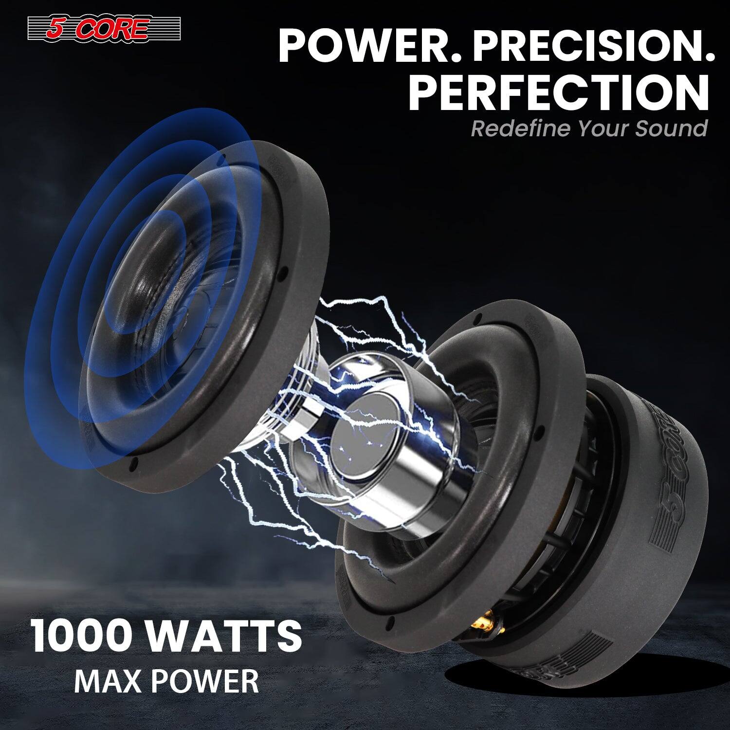 5 CORE, POWER. PRECISION. PERFECTION Redefine Your Sound, 1000 WATTS MAX POWER