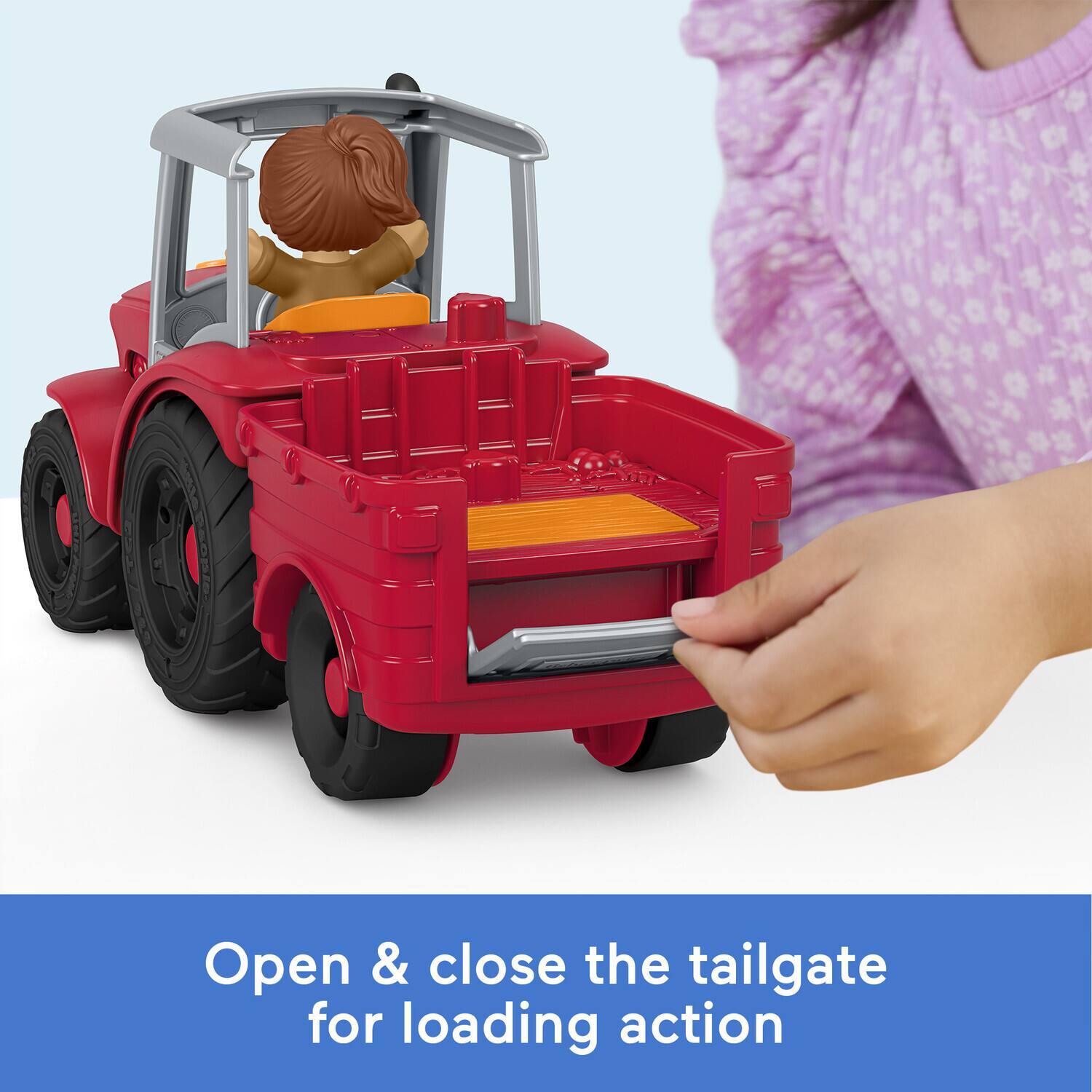 Open & close the tailgate for loading action