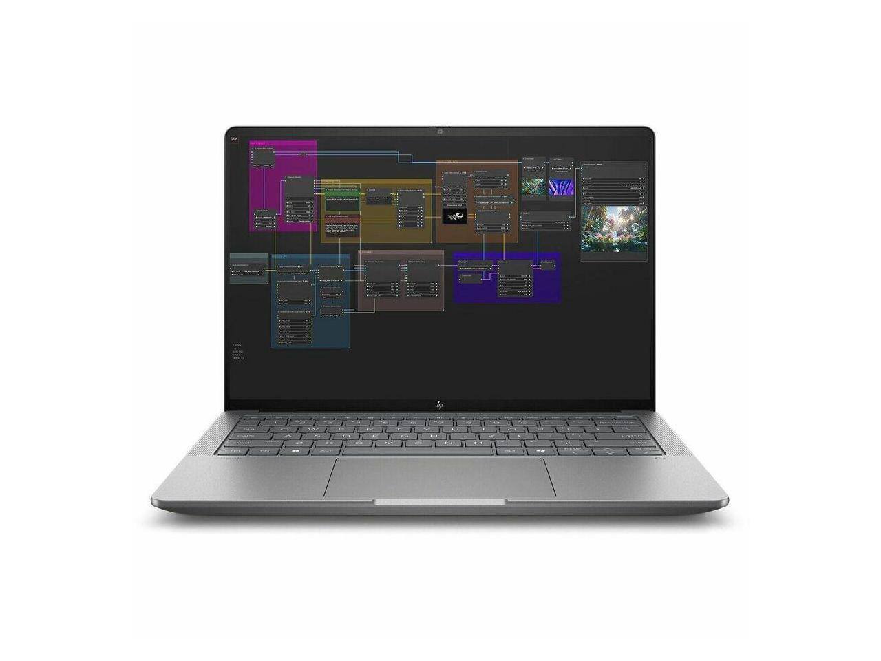 Alt View 5. HP - HP ZBook Ultra G1a 14" Touchscreen - Ryzen AI Max+ PRO 395 - 64 GB - 2880x1800 - Win 11 Pro - Silver.