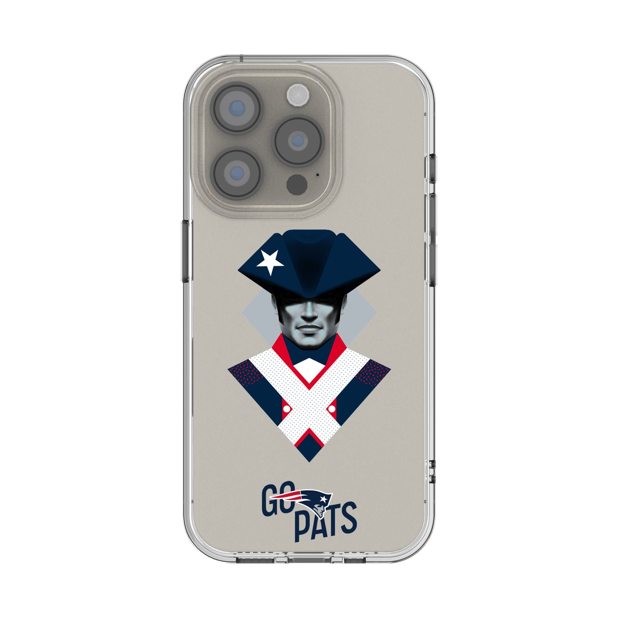 Keyscaper - NFL - New England Patriots - iPhone Clear Case - 13 Pro Max - Multicolor