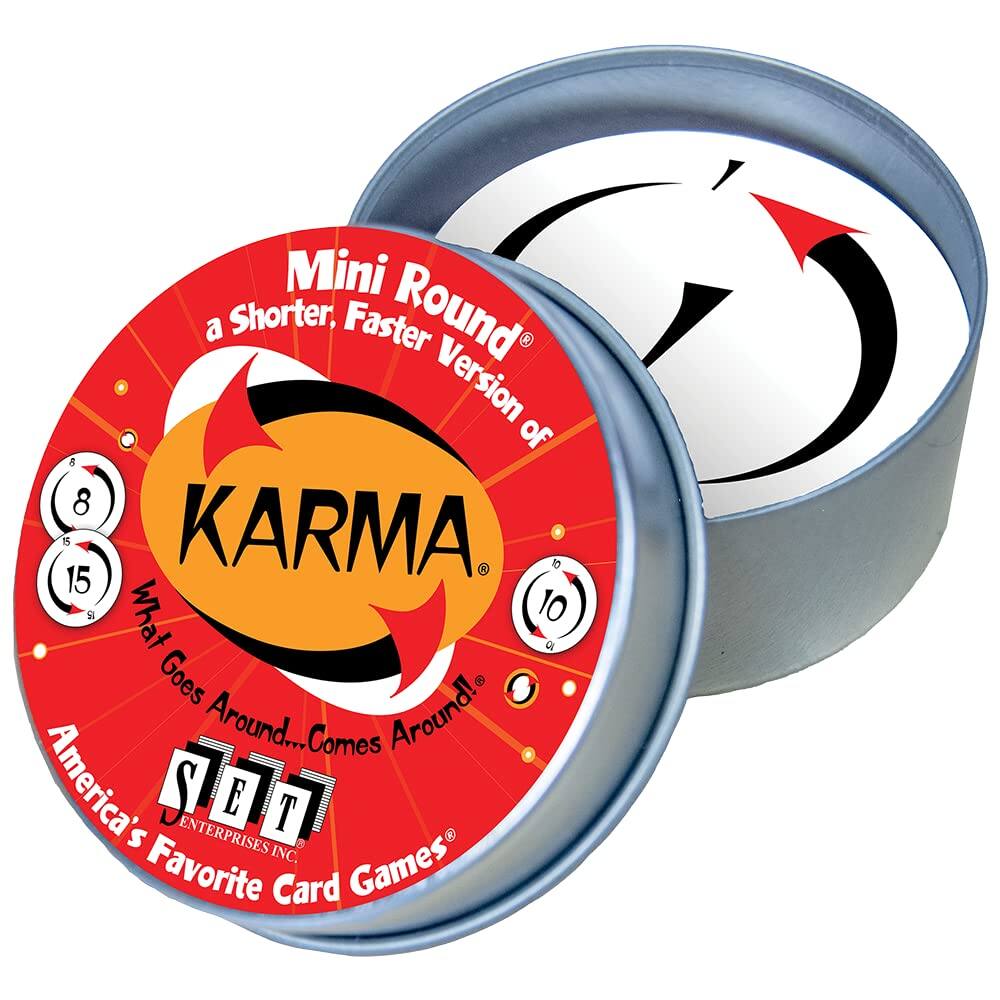 Mini Round, a Shorter, Faster Version of KARMA. What Goes Around... Comes Around! America's Favorite Card Games. SET Enterprises Inc.