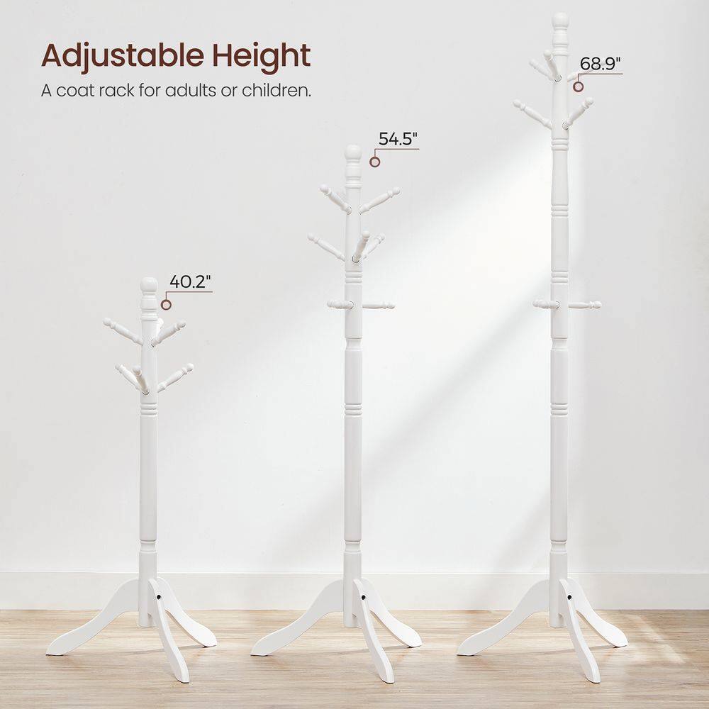 Adjustable Height
A coat rack for adults or children.
68.9"
54.5"
40.2"