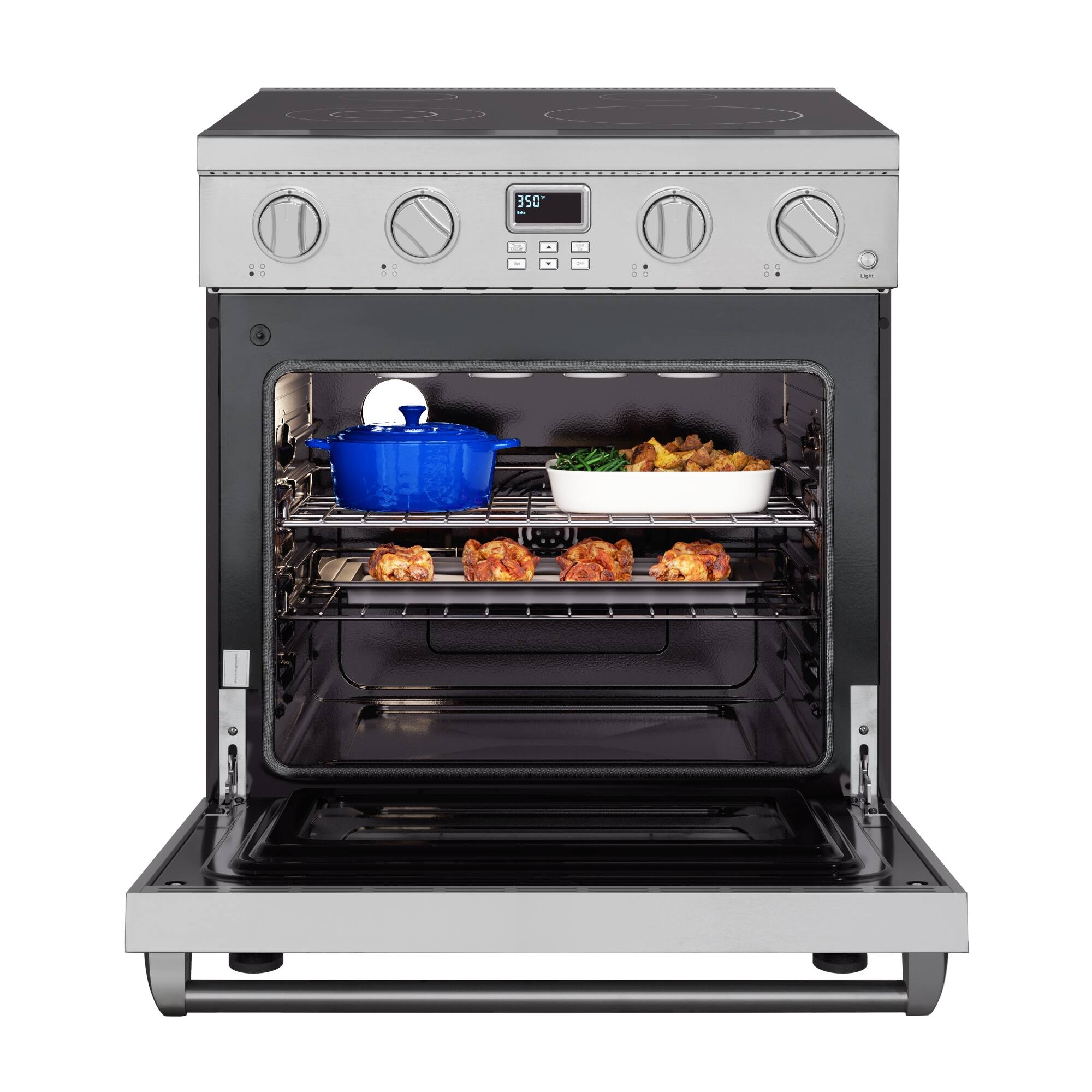 Angle. Koolmore - 30 in. Professional Electric Range with 14900W of Power, 240V in Stainless-Steel (KM-EPR-30AP-SS) - Stainless-Steel.