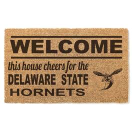 Jardine - Delaware State Hornets 18" x 30" Welcome Doormat - Brown