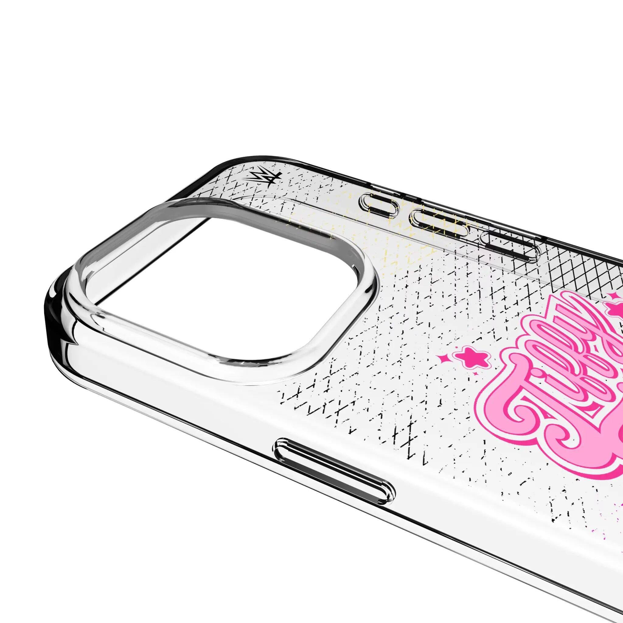 Left. Keyscaper - WWE Steel Clear Phone Case - Apple iPhone 13 mini - Tiffany Stratton.