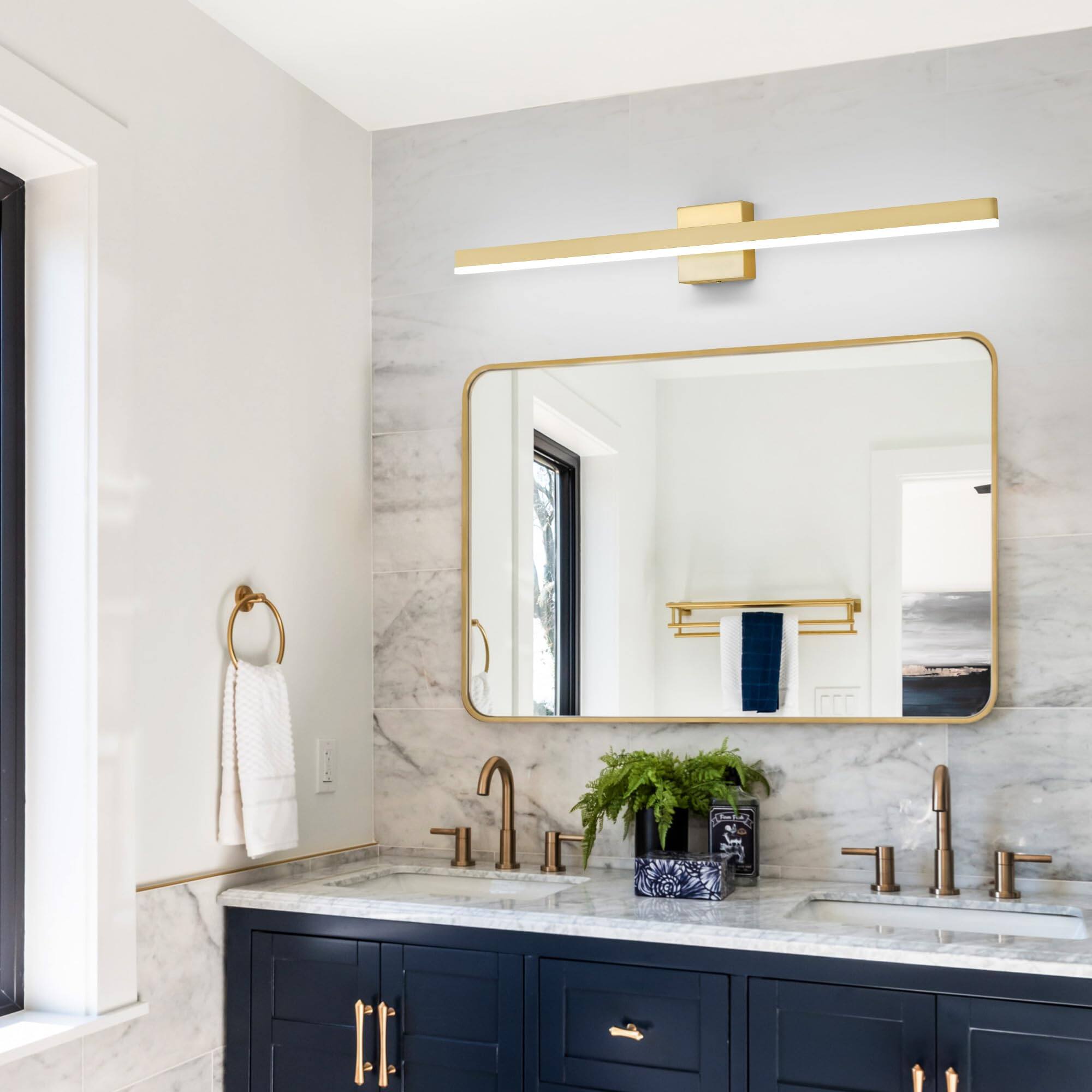 Left. Earthley Blooms - Bathroom Vanity Light 39 24w Dimmable 5cct Led Modern Fixture Over Mirror - Etl Certificate 【5 CCT Light】: - Black-31.5inch.