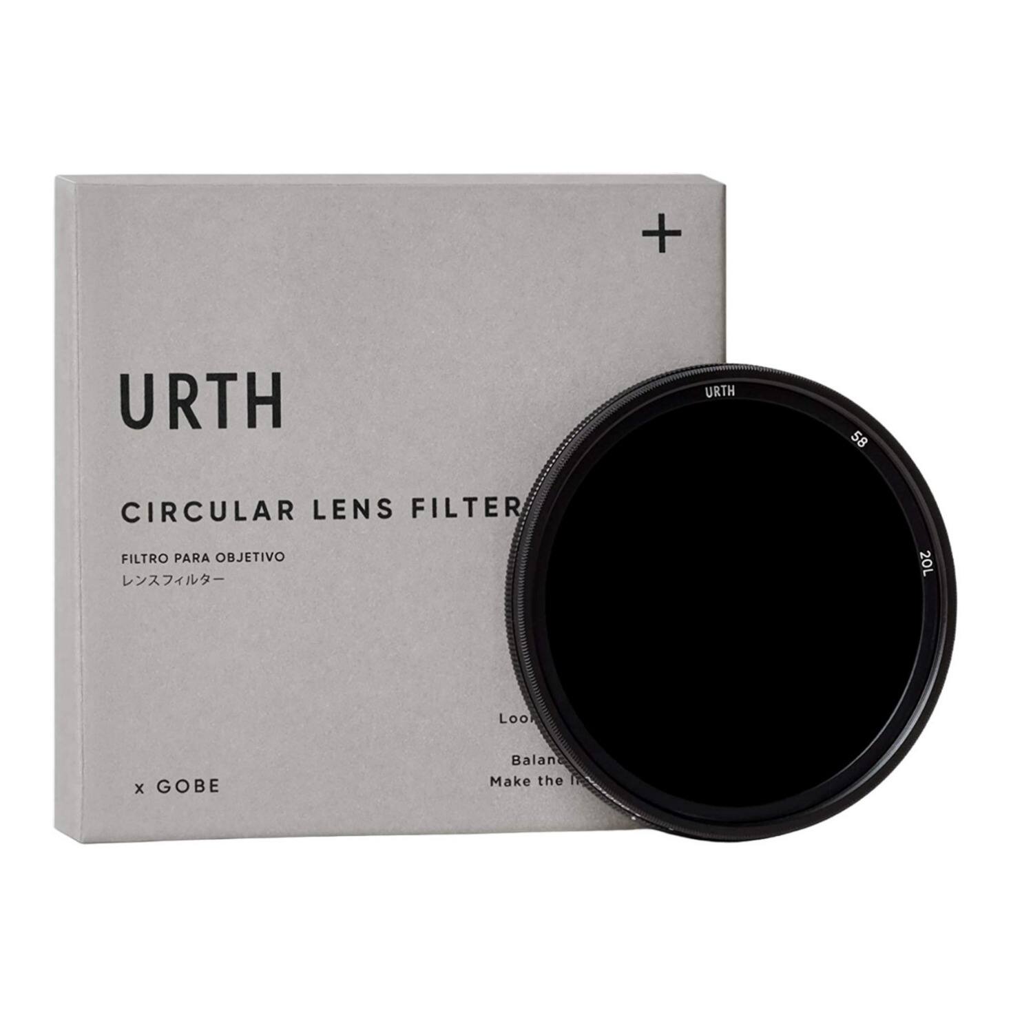 Front. Urth - Urth 58mm ND64-1000 (6-10 Stop) Ultra-Slim Variable Circular Lens Filter Plus+.