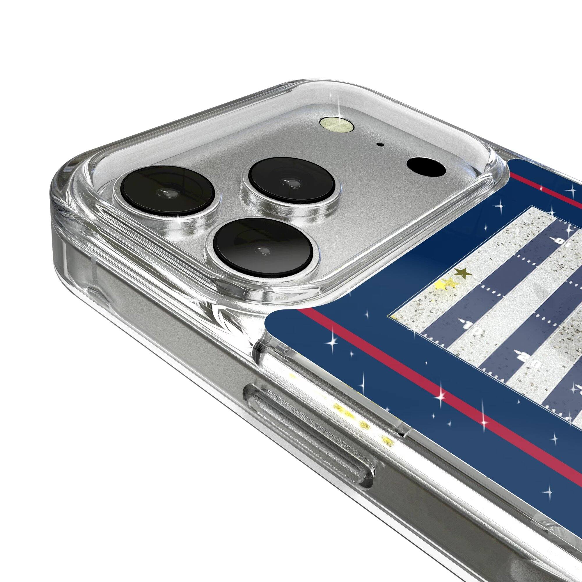 Alt View 2. Keyscaper - New York Giants iPhone Field Design Glitter Case - 17 Pro Max - Multicolor.