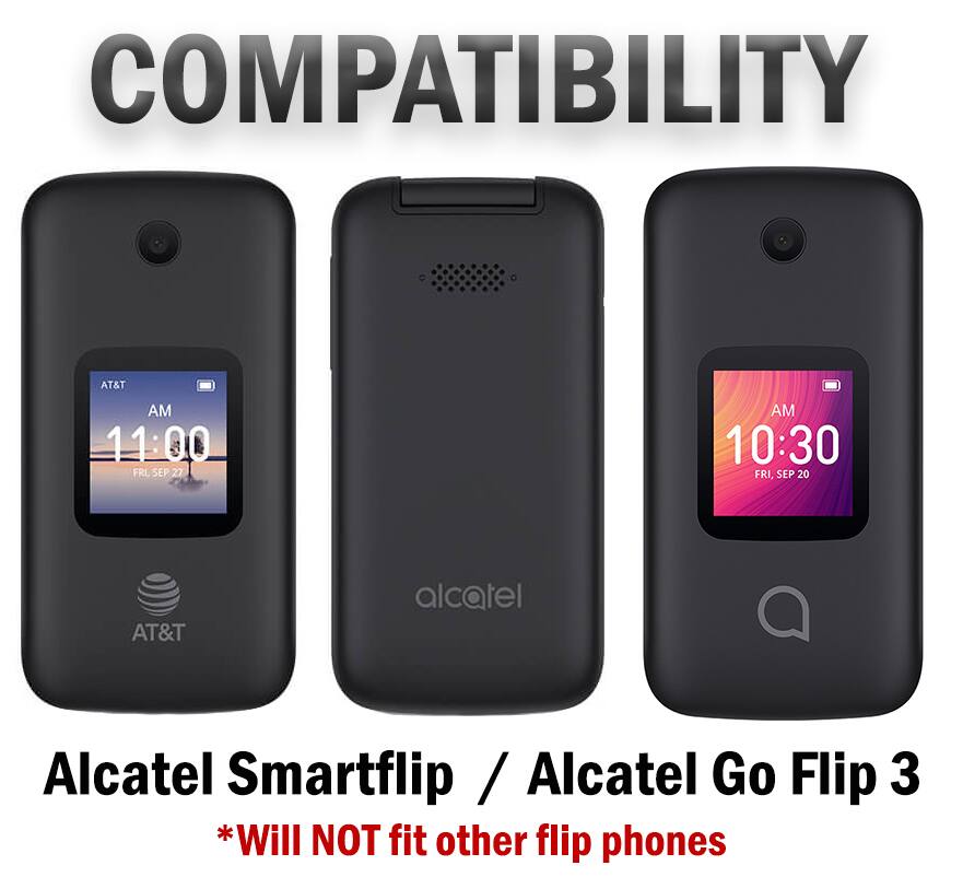 Nakedcellphone Hard Case for Alcatel Smartflip, Go Flip 3 (2019) Red ...