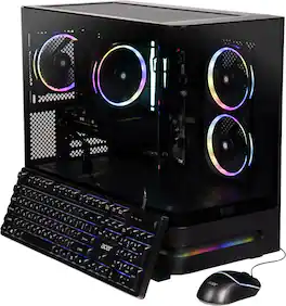 Acer - Nitro 65 Gaming Desktop - AMD Ryzen 7 8700F 2024 - AMD Radeon RX 9060 XT - 16GB DDR5 Memory – 1TB Storage - Black