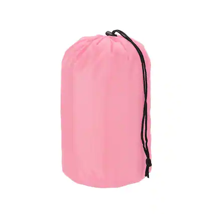 Front. Unique Bargains - Stuff Sack, Nylon Waterproof Storage Sack, Portable Drawstring Dry Bag with Toggle, 4x8Inch, for Camping - Pink.