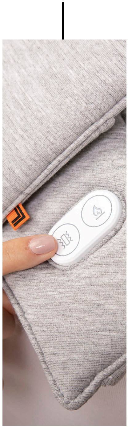 Alt View 12. Calming Heat - Charcoal + Copper Infused Massaging Neck Wrap - Gray.