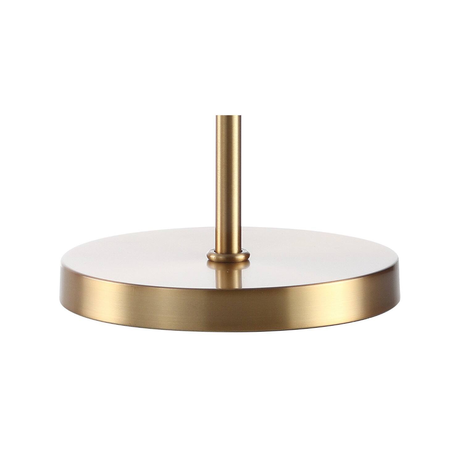 Alt View 4. Jonathan Y - Buckingham 25" Crystal/Metal Table Lamp, Brass Gold/Clear - Brass Gold.