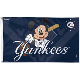 WinCraft - New York Yankees Single-Sided 3' x 5' Deluxe Disney Flag - Multicolor