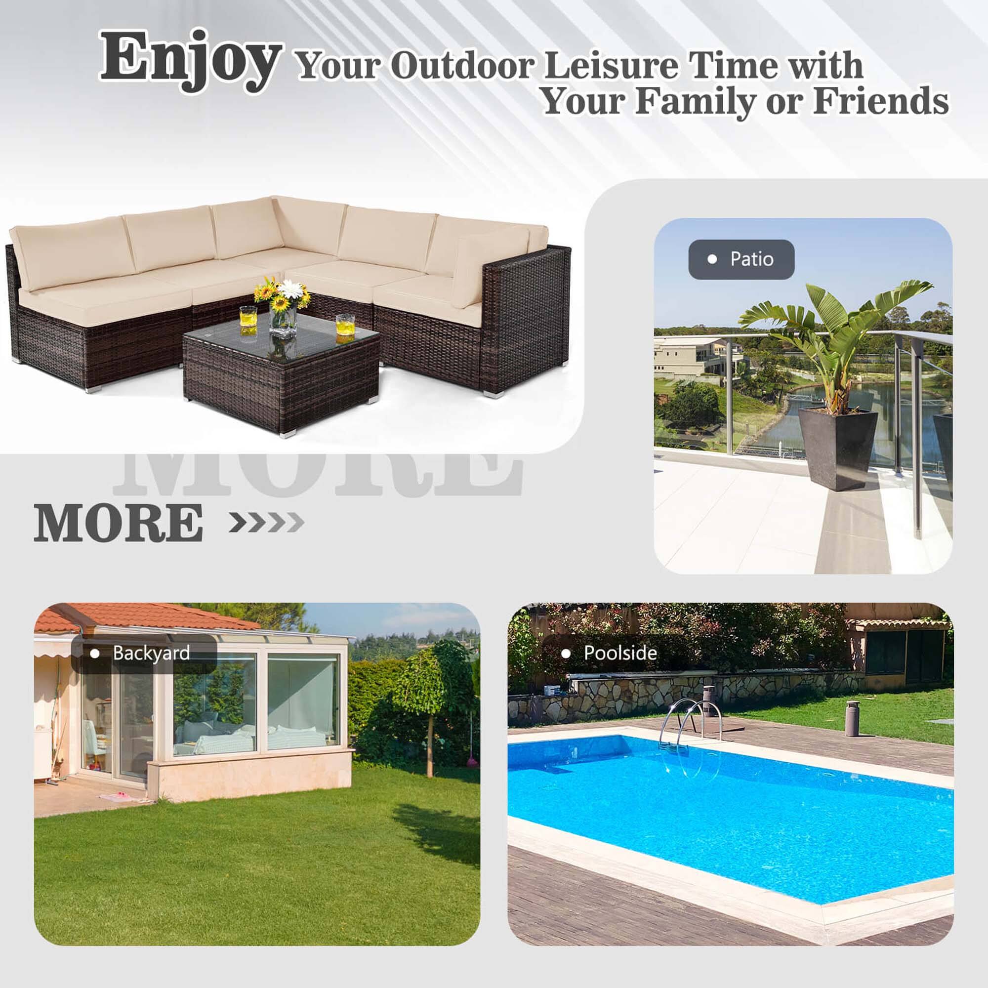 Enjoy Your Outdoor Leisure Time with Your Family or Friends: Patio, Backyard, Poolside