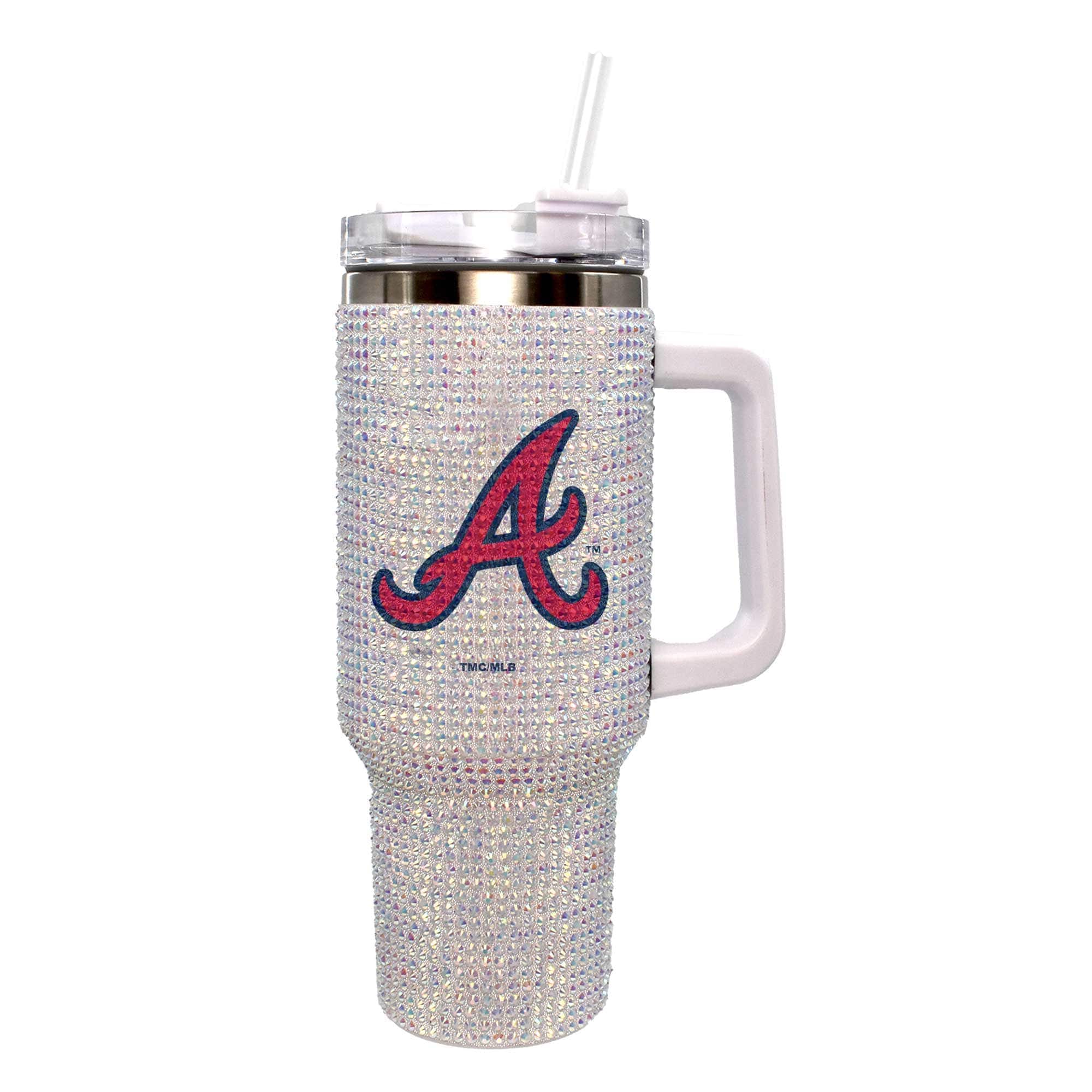 The Memory Company - Atlanta Braves 40oz. Bling Colossal Tumbler - Multicolor