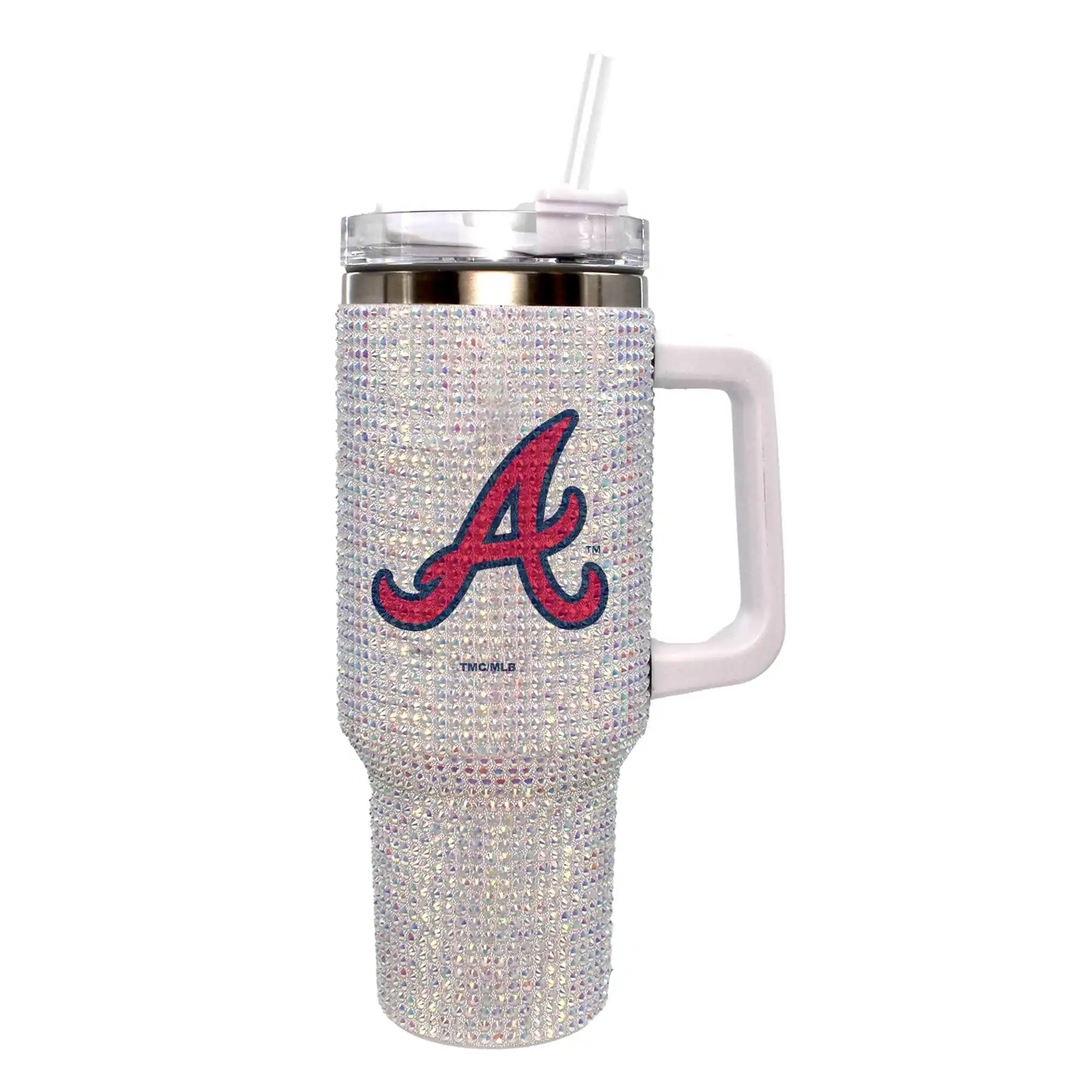 The Memory Company - Atlanta Braves 40oz. Bling Colossal Tumbler - Multicolor