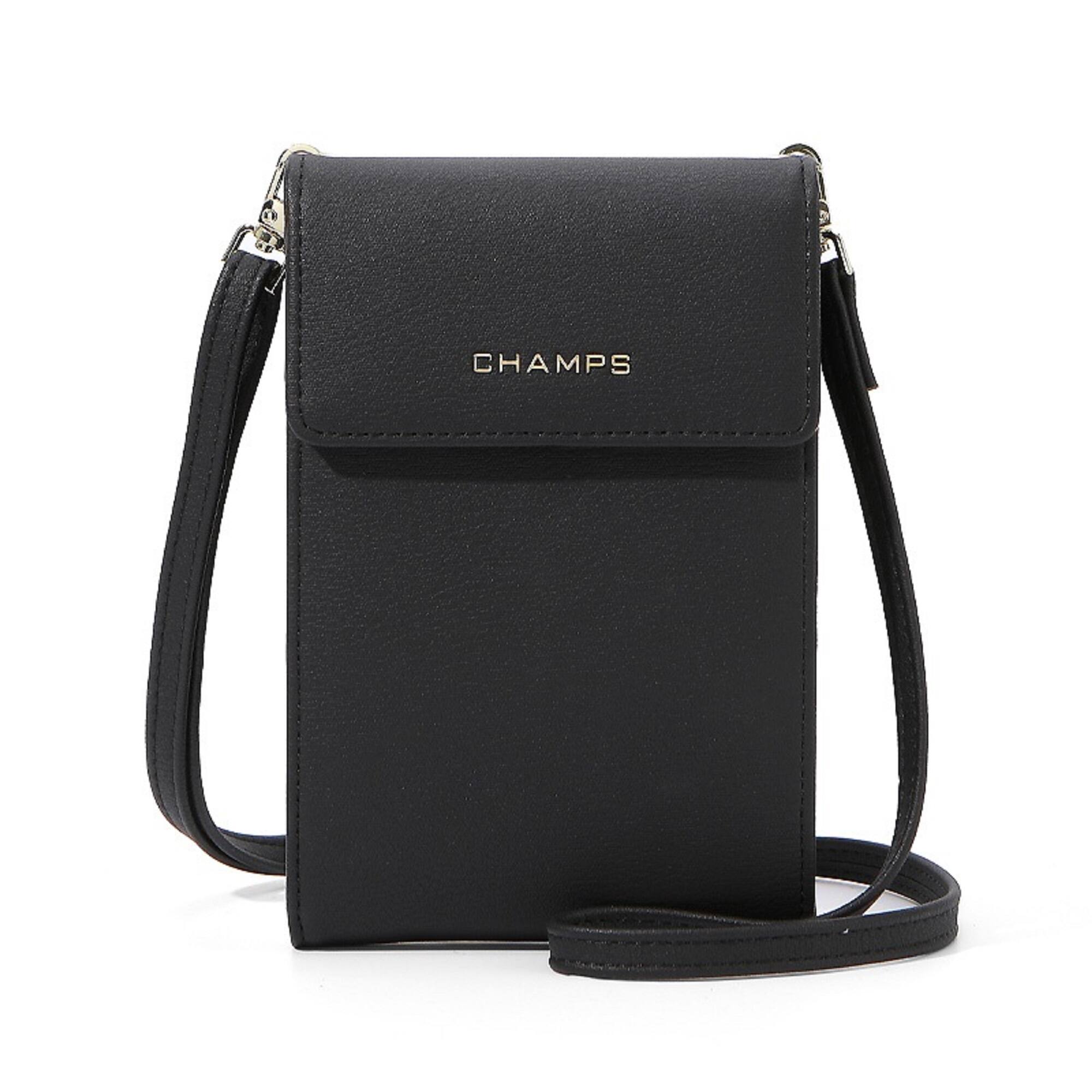 Front. Champs - Iconic Collection Smartphone Bag - Black.