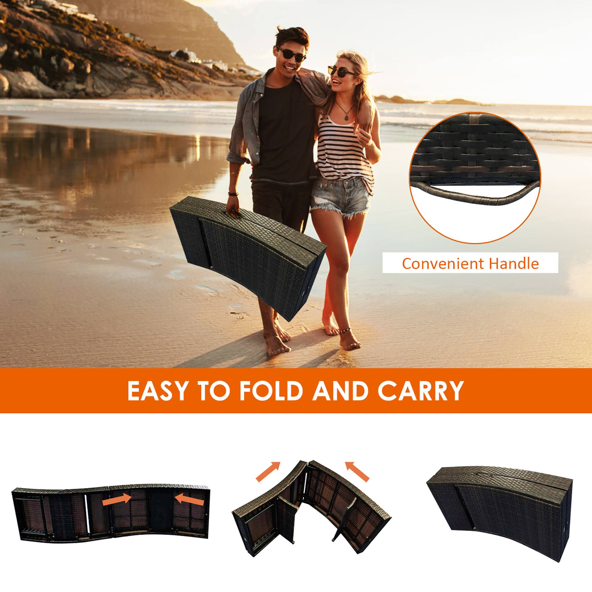 Convenient Handle Easy to Fold and Carry