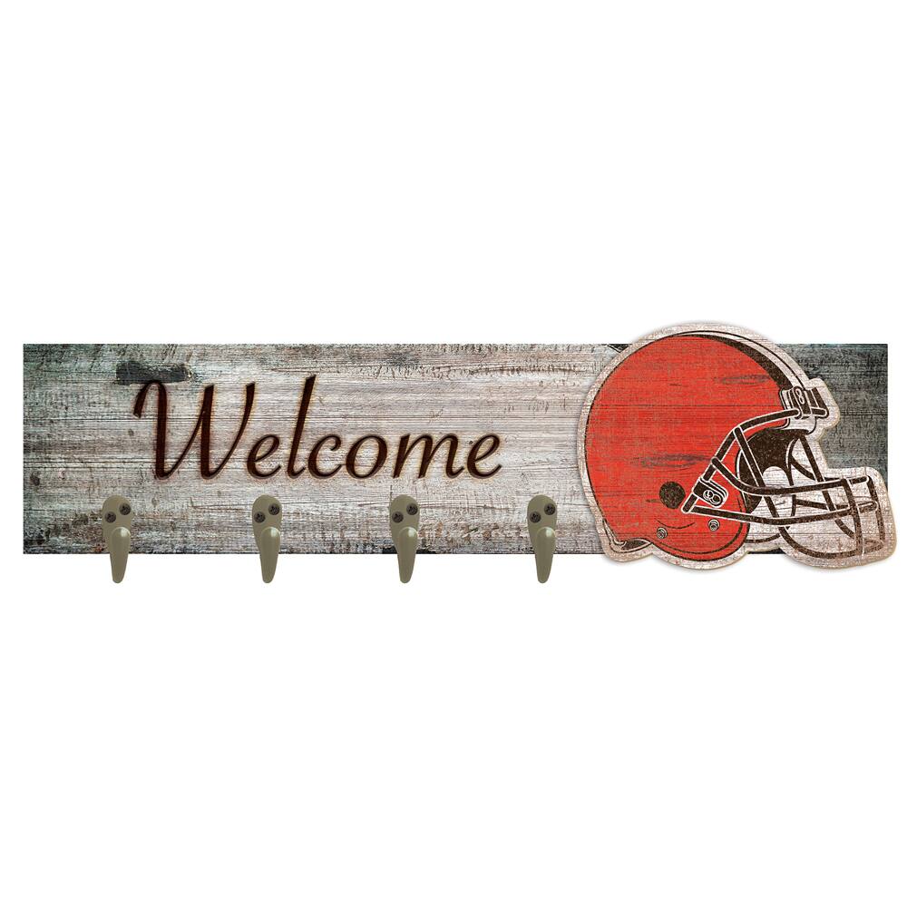 Cleveland Browns 24" x 6" Mounted Coat Hanger
