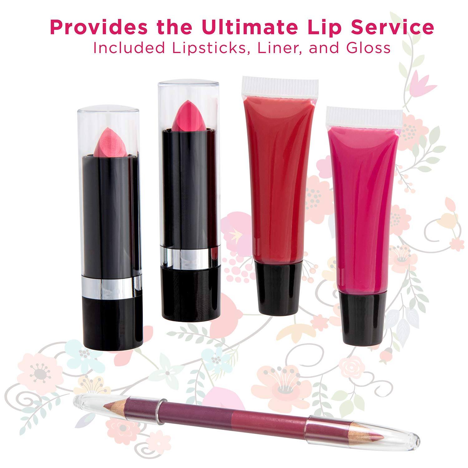 Provides the Ultimate Lip Service

Included Lipsticks, Liner, and Gloss