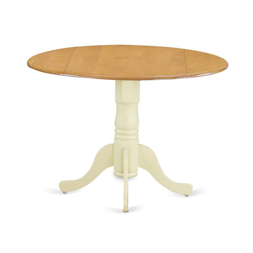 FurniFact - Round Dining Table - Brown