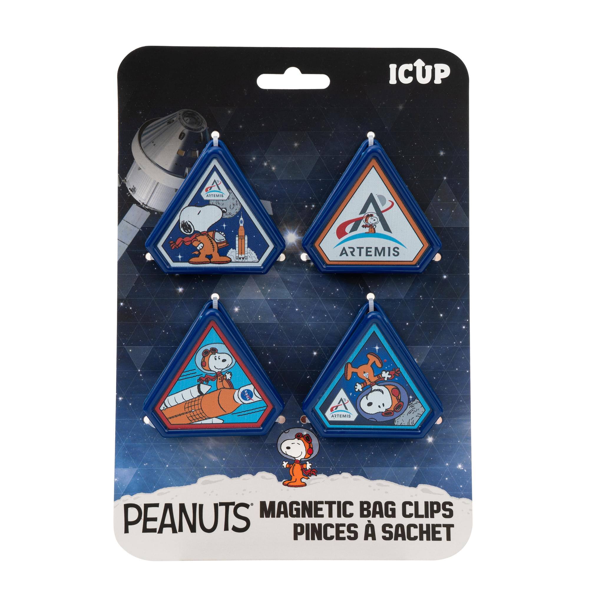 ICUP  
ARTEMIS  
ARTEMIS  
ARTEMIS  
PEANUTS MAGNETIC BAG CLIPS PINCES À SACET