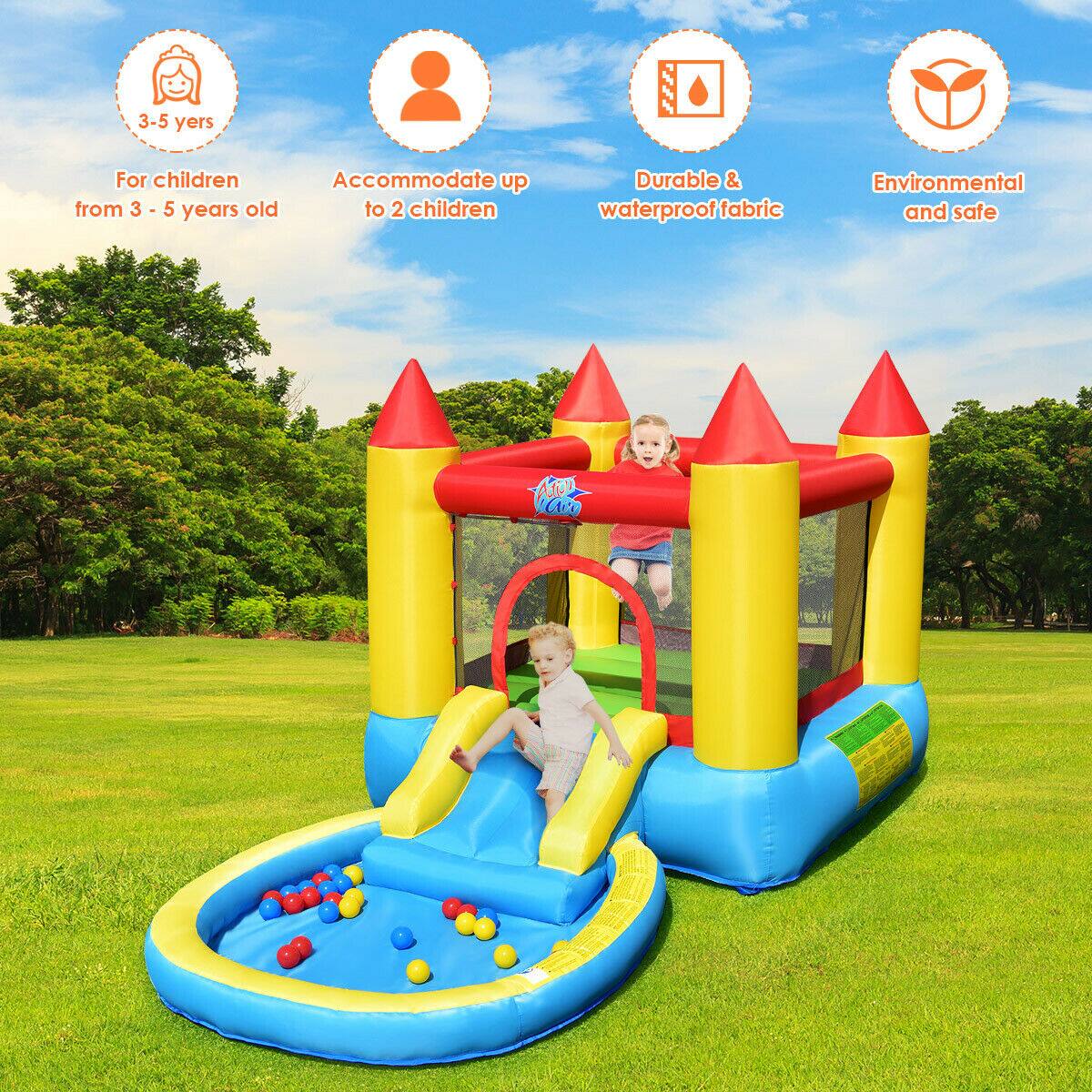 - 3-5 years
  - For children from 3 - 5 years old

- Accommodate up to 2 children

- Durable & waterproof fabric

- Environmental and safe