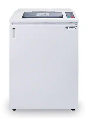 Front. Formax - OnSite Office 8402CC 26-Sheet Cross-Cut Commercial Shredder (FD8402CC) - Gray.