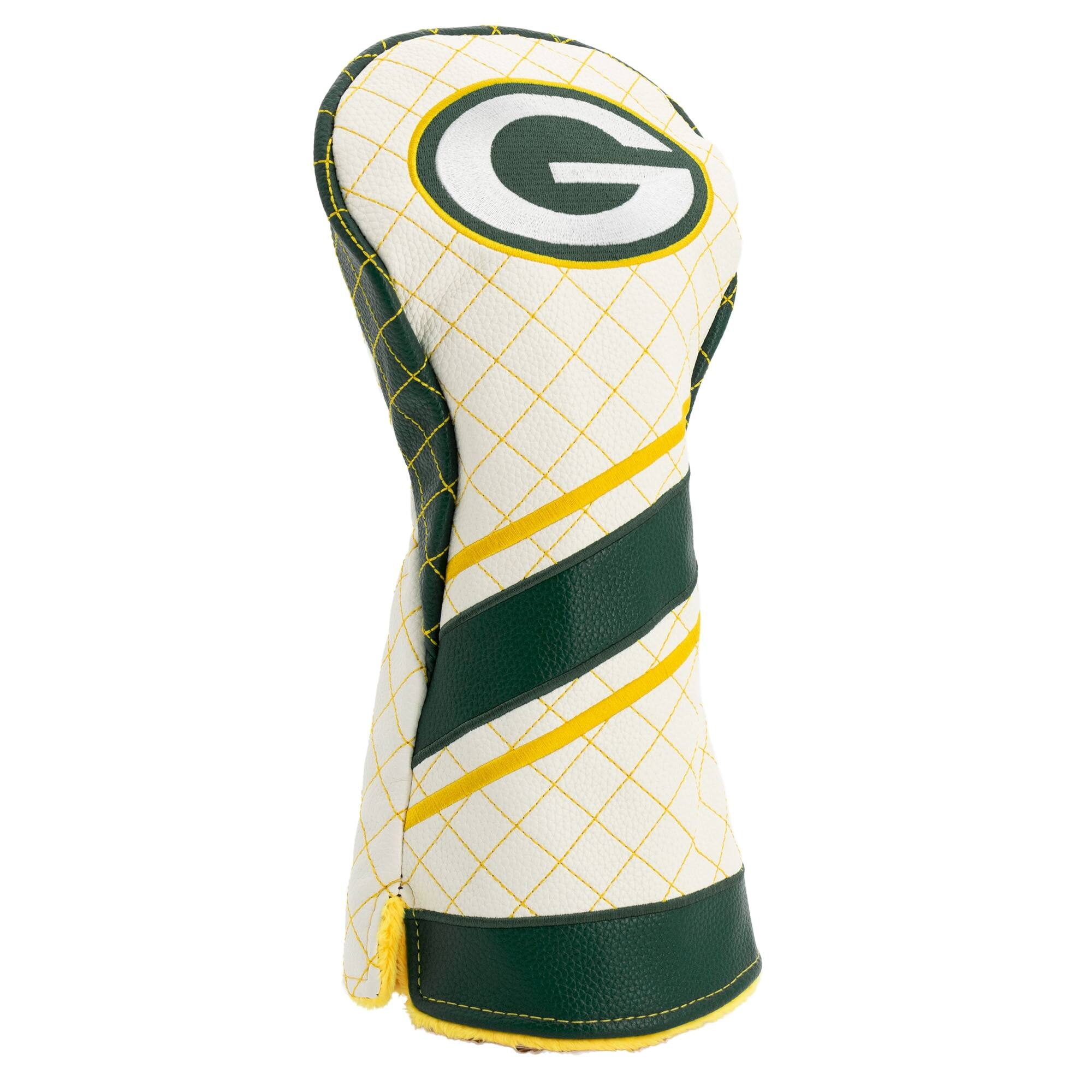 Alt View 2. Team Golf - Green Bay Packers Striped Quilted Driver Headcover - Multicolor.