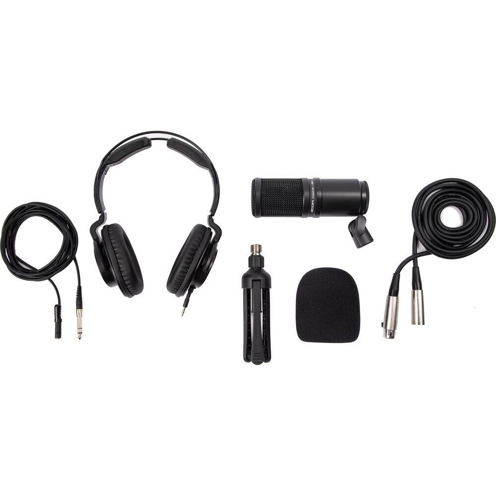 Alt View 2. Zoom - Zoom ZDM-1 Podcast Mic with 2 Headphones and More Bundle.