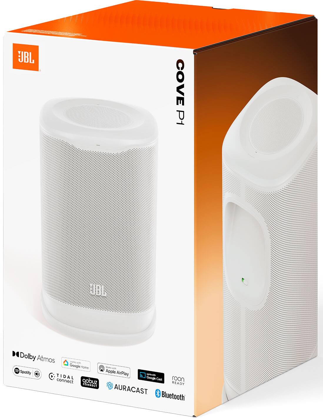 JBL Cove P1

The Dolby Atmos grid with Google Home makes Vice Spotify Apple AirPlay TIDAL - with Google Cast roon connect ready COMNECT AURACAST Bluetooth