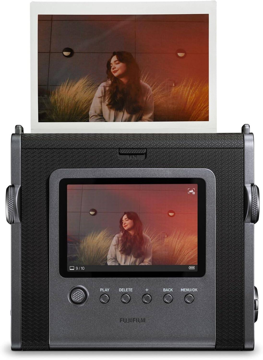 HIN C 9/10 ... PLAY DELETE + BACK MENU/OK FUJIFILM