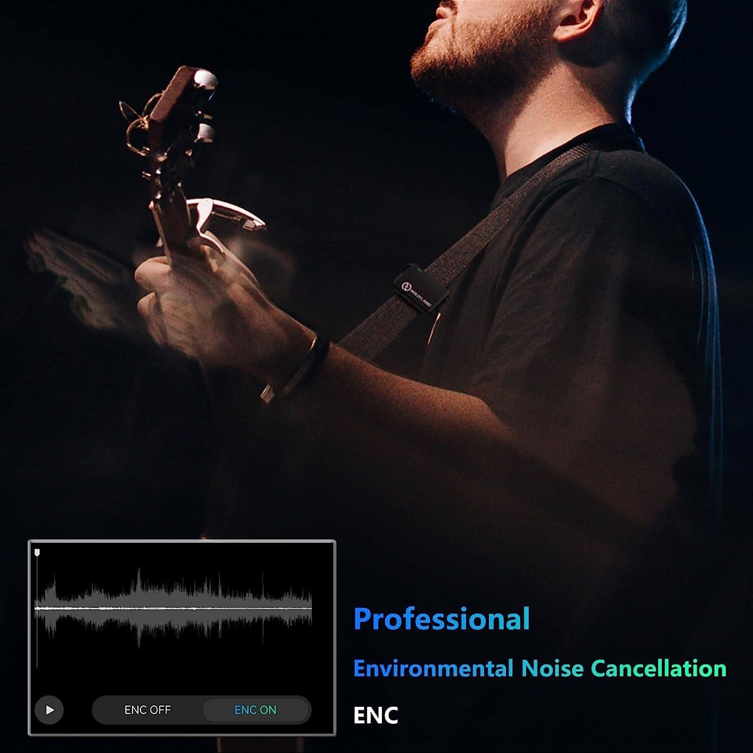 Professional Environmental Noise Cancellation  
ENC OFF  
ENC ON  
ENC
