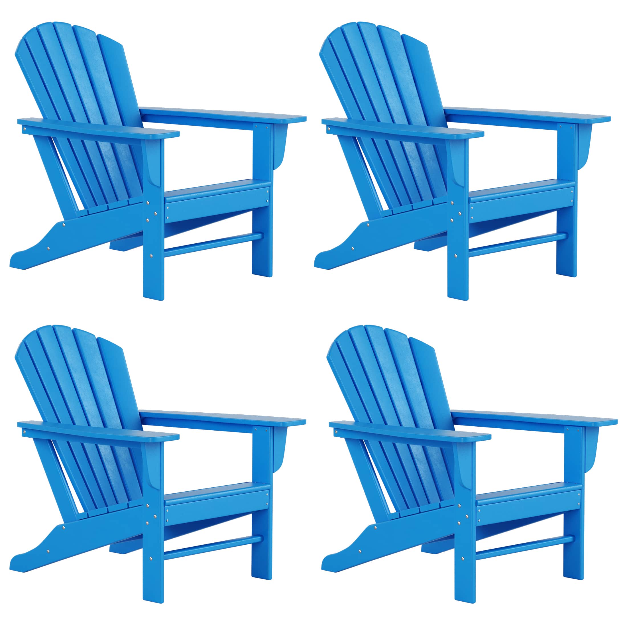 WestinTrends - Dylan Outdoor Adirondack Chair (Set of 4) - Pacific Blue price history on PriceWatchPro