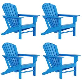 WestinTrends - Dylan Outdoor Adirondack Chair (Set of 4) - Pacific Blue