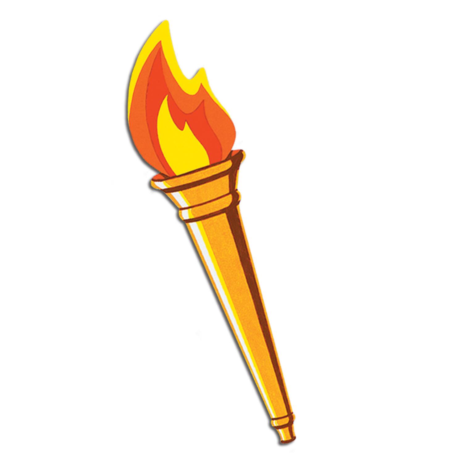 Front. The Beistle Company - Torch Cutout (Pack of 24) - Multicolor.