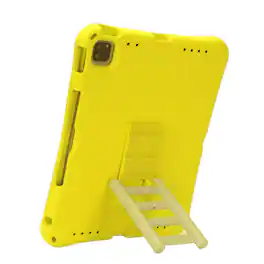 Dteck - for Apple iPad Air (M4) 13" 2026/(M3) 2025/(M2) 2024 Rugged Case,Shockproof Heavy Duty EVA Cover with Rotating Stand - Yellow
