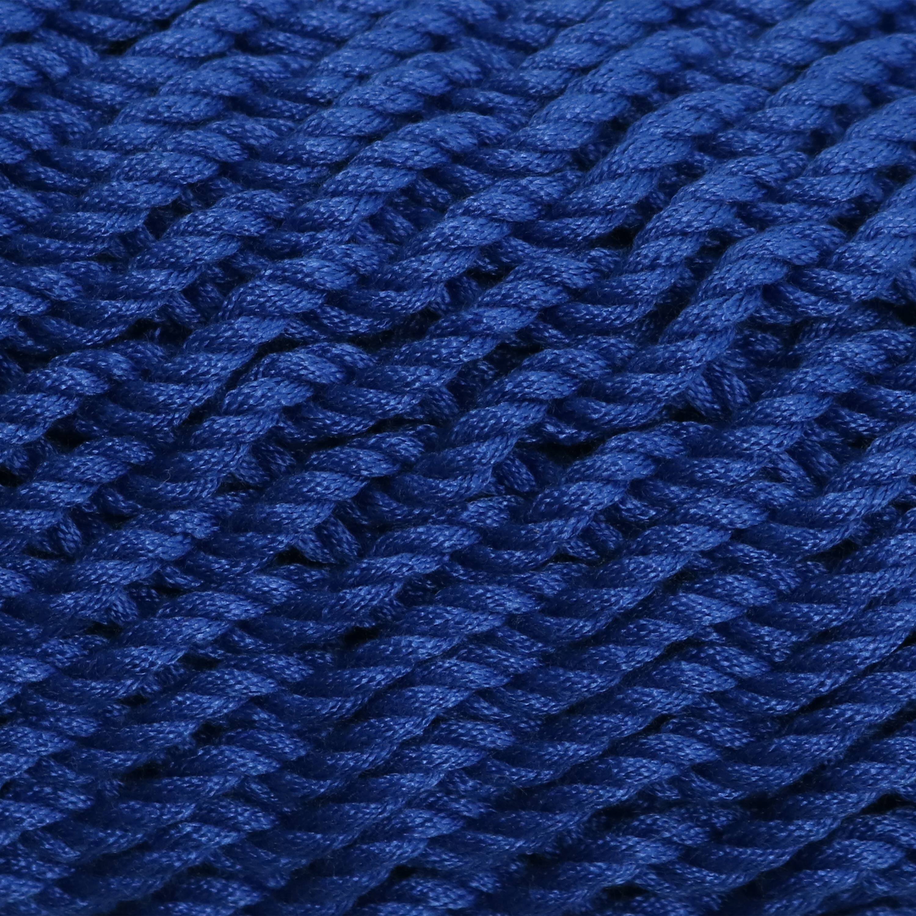 Alt View 7. Sunnydaze - Extra Large Polyester Rope Hammock Chair and Spreader Bar - Caribbean Blue.