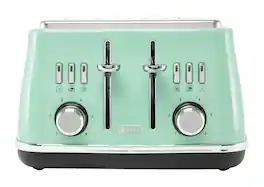 Haden - Cotswold 4 Slice Toaster - Sage and Chrome