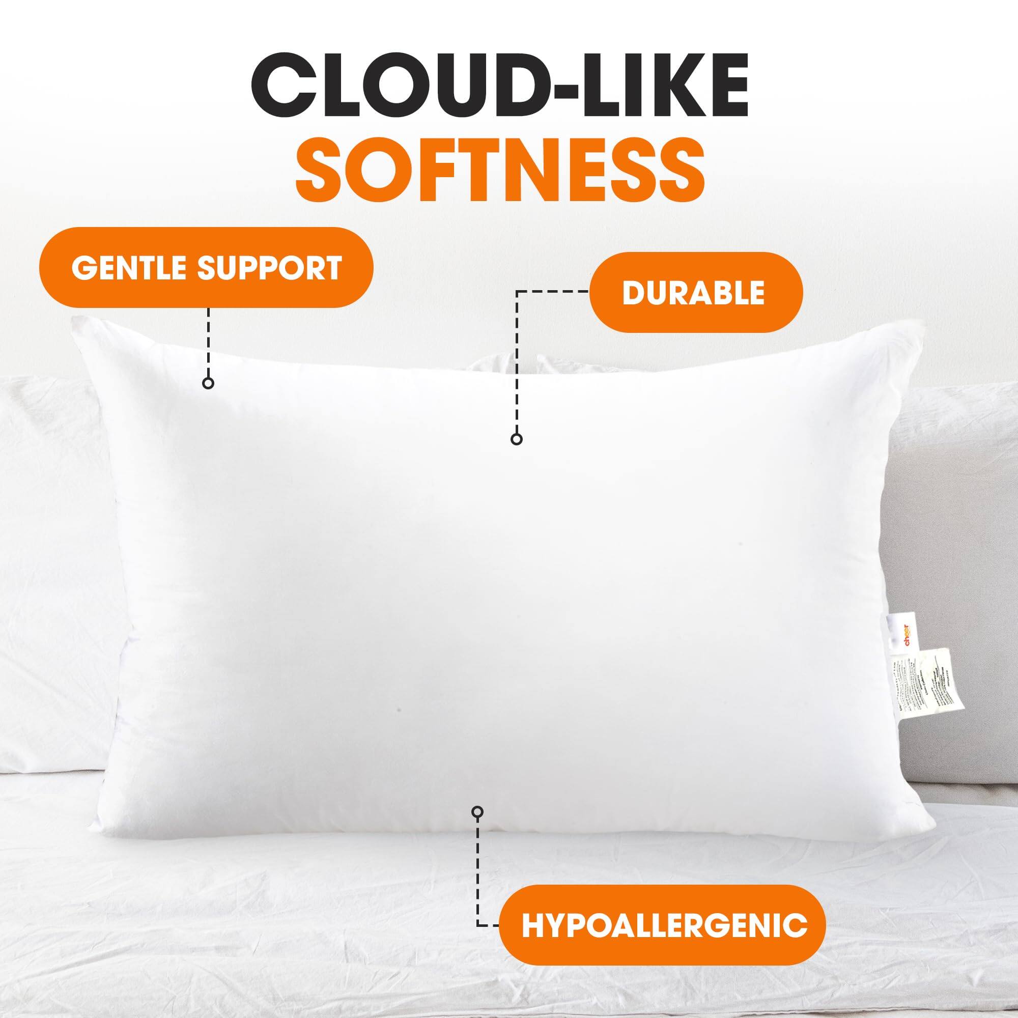 CLOUD-LIKE SOFTNESS  
GENTLE SUPPORT  
DURABLE  
HYPOALLERGENIC