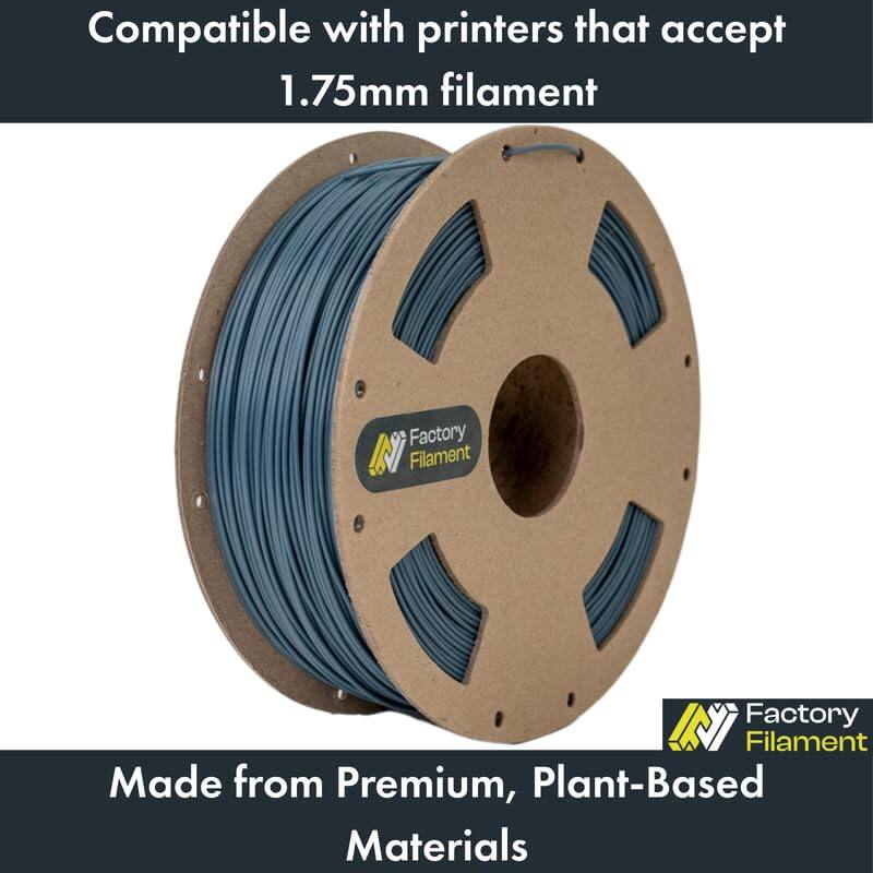 Compatible with printers that accept 1.75mm filament

Made from Premium, Plant-Based Materials