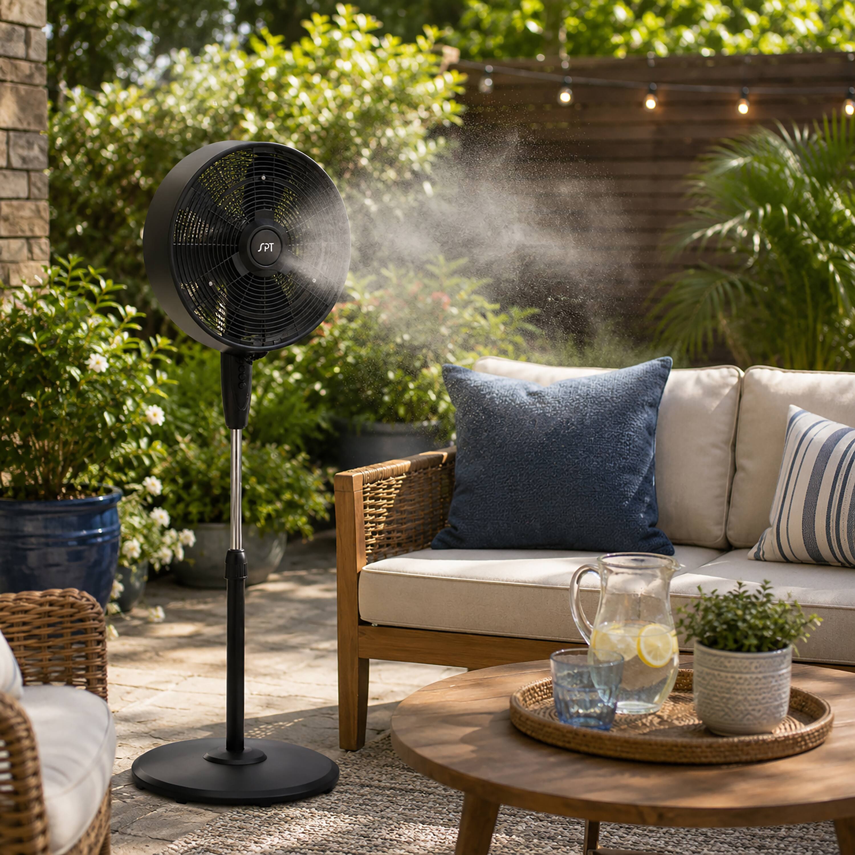 Alt View 6. SPT - 18" Pedestal Fan - Black.
