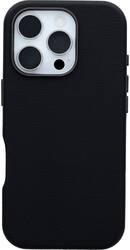 OtterBox - Symmetry Cactus Leather Series Hard Shell for MagSafe for Apple iPhone 16 Pro - Black - Front_Zoom