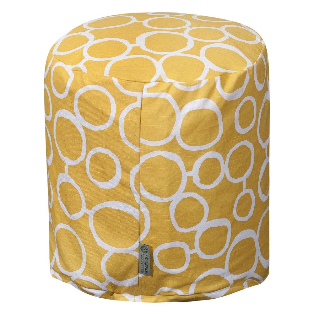 Majestic Home - Pouf Fusion - Yellow