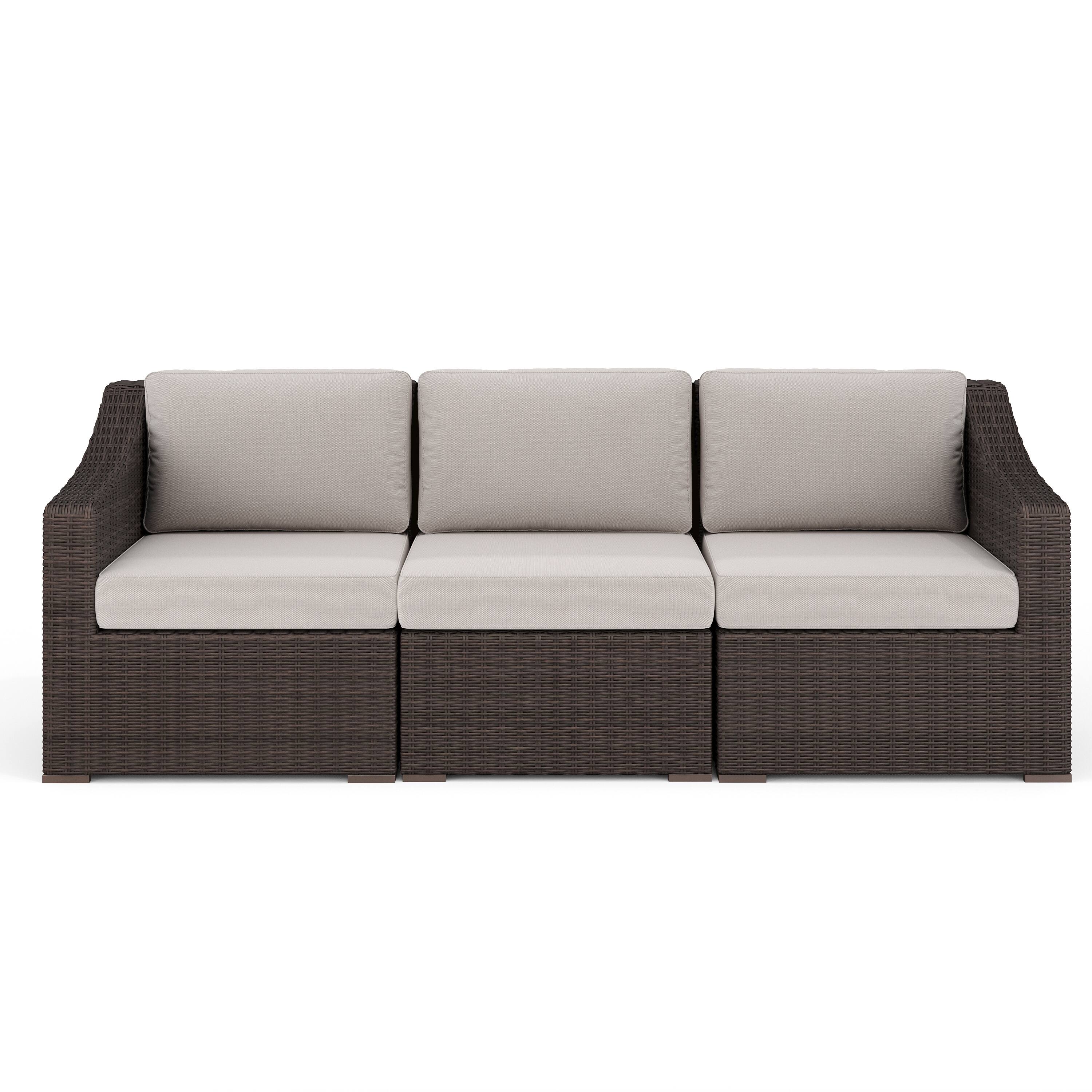 Tan Cushions/Brown Frame