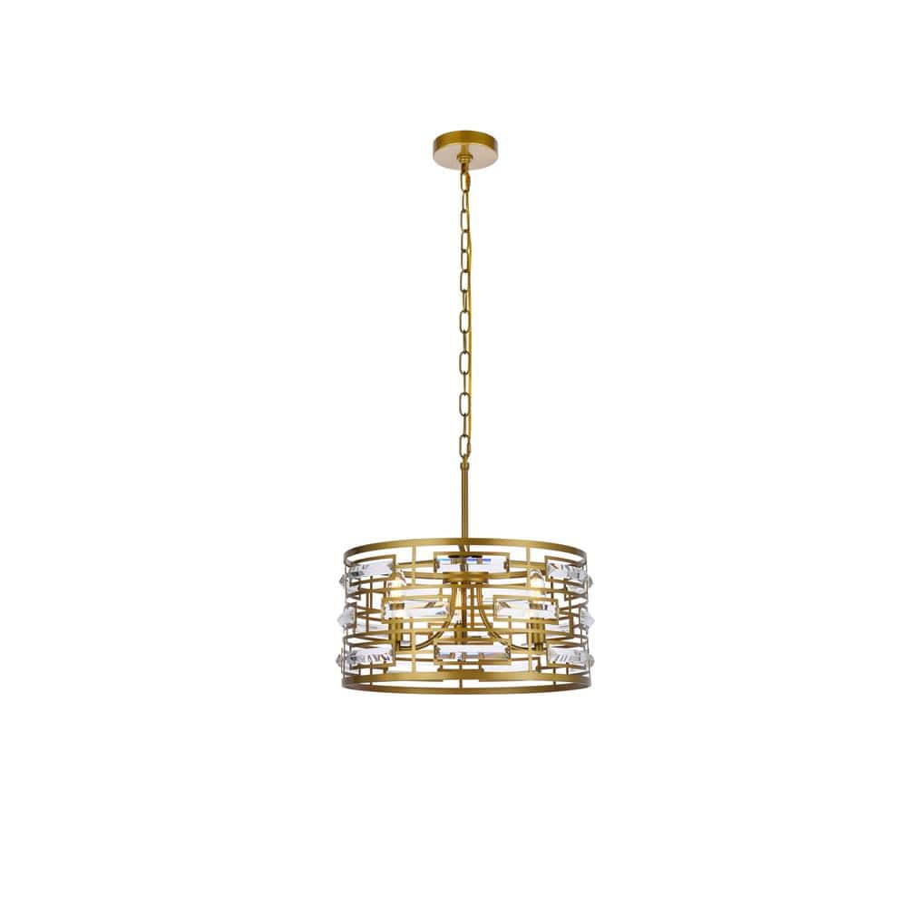 Elegant Lighting - Kennedy 16.5 inch pendant in - Brass price history on PriceWatchPro