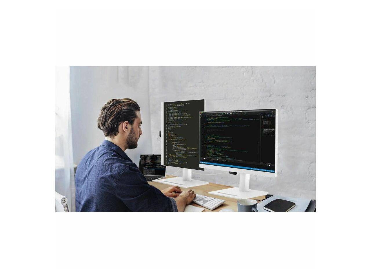 Alt View 7. BenQ - BenQ GW3290QT 32" 1440p IPS Gaming Monitor | 75Hz | Eye-Care | USB-C 65W | Ergonomic | Speakers & Mic - White.