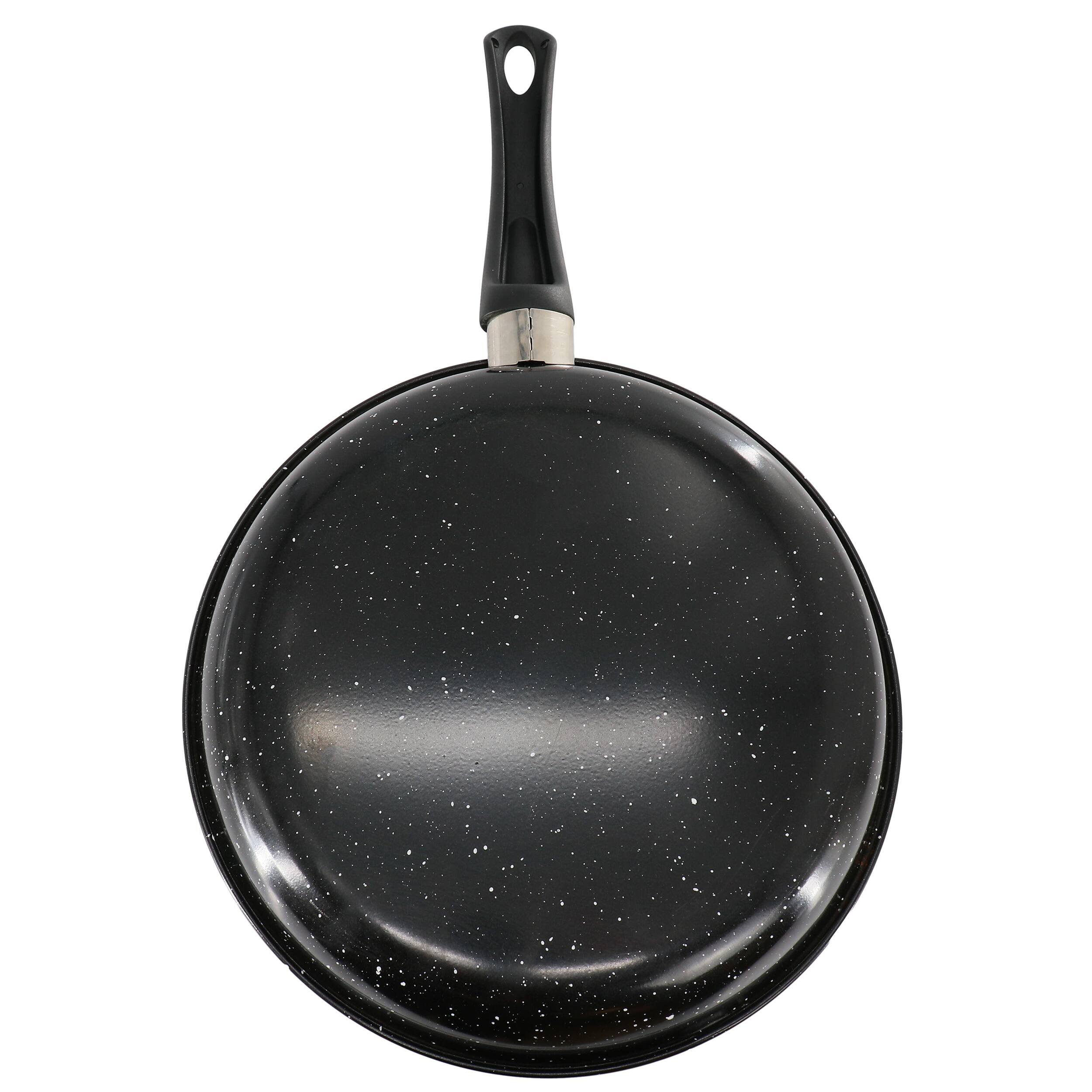 Alt View 2. Gibson - Gibson Home Delhi 11 Inch Round Nonstick Carbon Steel Frying Pan in Black - Black.