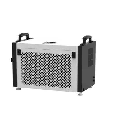 Front. Airplus - 6000 sq.ft.151 pt. Bucketless Commercial Dehumidifier with Detachable Control Panel in White.